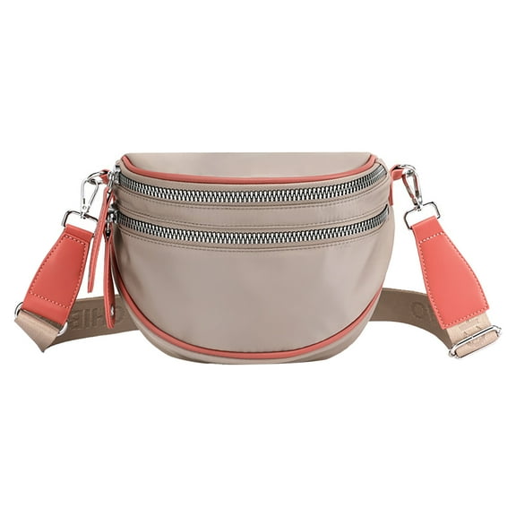 MUSOIE Crossbody Sling Bag for Women Trendy Fanny Pack Waterproof Nylon Chest Bag Purses Belt Bag