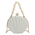 thumbnail image 1 of MUSOIE Cute Shell Shaped Evening Bag Handbag for Women Beaded Chain Purses Cross Body Clutch Purse, 1 of 8