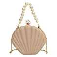 thumbnail image 1 of MUSOIE Cute Shell Shaped Evening Bag Handbag for Women Beaded Chain Purses Cross Body Clutch Purse, 1 of 8