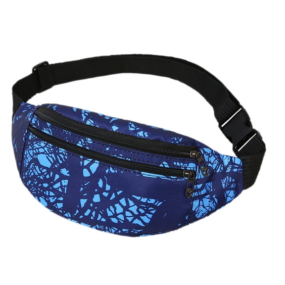 MUSOIE Fanny Pack for Men Women Print Crossbody Waist Pack Belt Bag for Travel Running Cycling