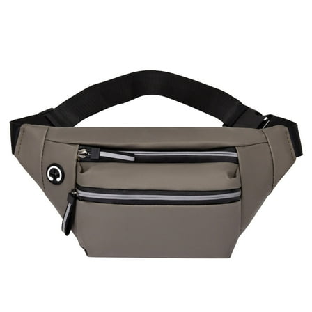 MUSOIE Large Crossbody Fanny Pack for Men Women Water Resistant Nylon Waist bag for Workout