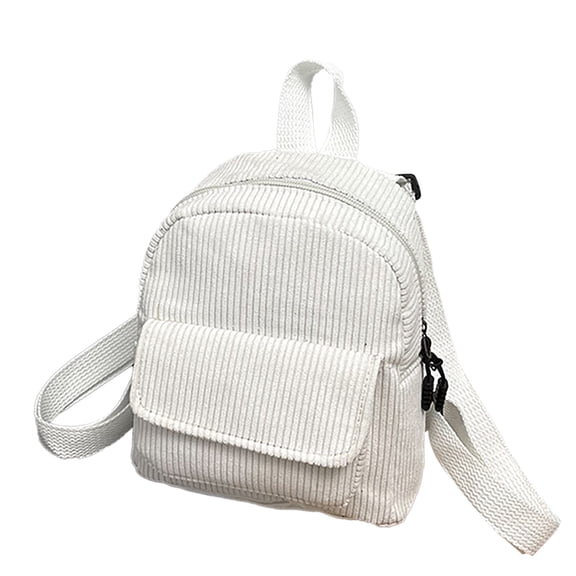MUSOIE Mini Corduroy Backpack Purses for Women Cute Travel Backpack Small Daypack Shoulder Bag