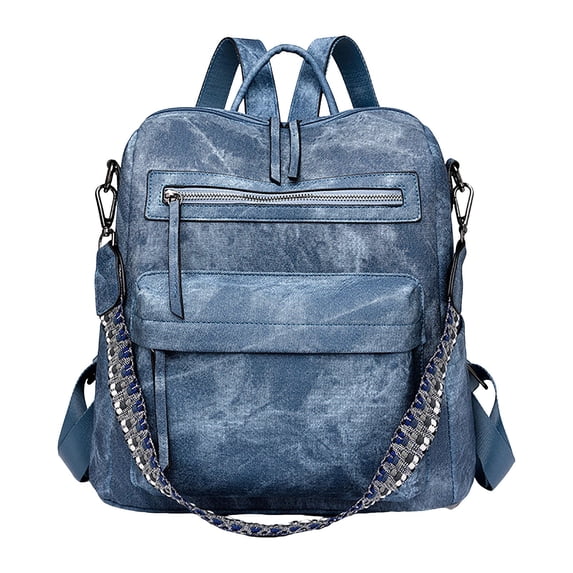 MUSOIE PU Leather Backpack Purse for Women Large Capacity Travel Daypack Ladies Satchel Shoulder Bag