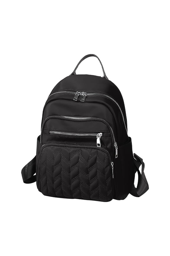 Quilted Backpack Purse for Women Waterproof Multi-Pocket Shoulder Travel Daypacks Bags
