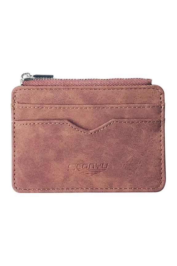 Slim Minimalist Front Pocket Wallet RFID Blockin Credit Card Holder Card Case with ID Window