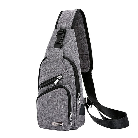 MUSOIE Sling Bag RFID Crossbody Sling Backpack with USB Charging Port Travel Daypack for Women Men