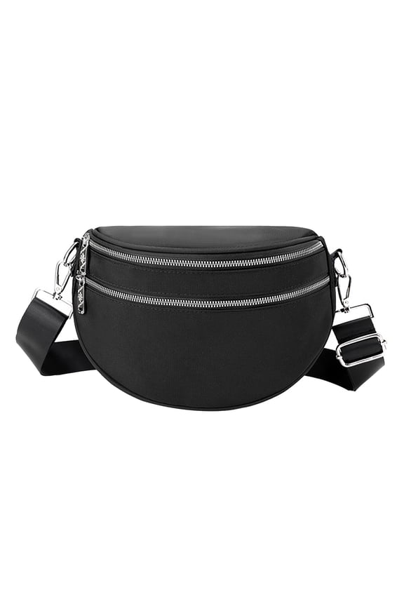 Small Cute Dome Crossbody Bags for Women Lightweight Nylon Shoulder Bag Purse Handbags