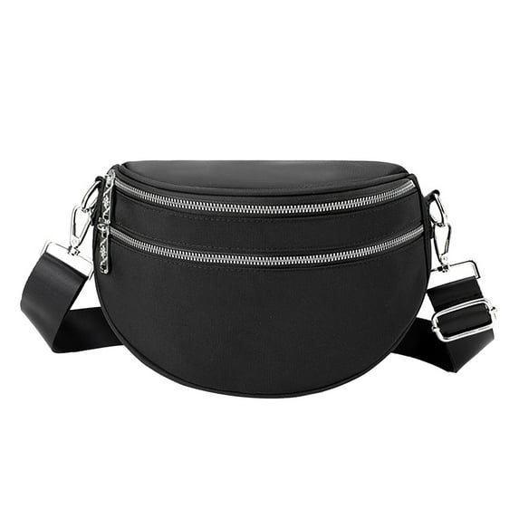 MUSOIE Small Cute Dome Crossbody Bags for Women Lightweight Nylon Shoulder Bag Purse Handbags