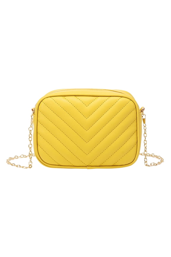 Small Quilted Crossbody Bag for Women Trendy Shoulder Purse and Handbags with Chain Strap