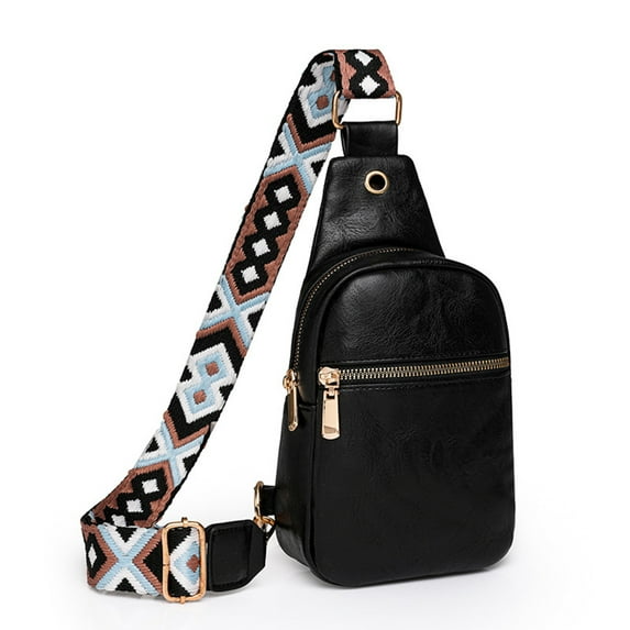 MUSOIE Small Sling Bag Crossbody Bags for Women Trendy Crossbody Purse PU Leather Chest Bag