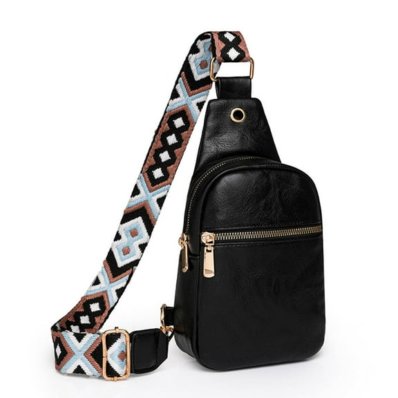 MUSOIE Small Sling Bag Crossbody Bags for Women Trendy Crossbody Purse PU Leather Chest Bag