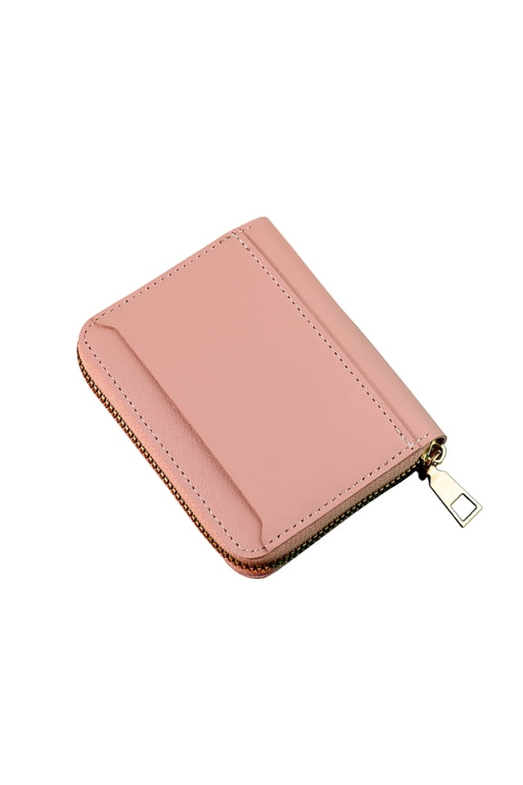 Small Wallet for Women RFID Blocking Credit Card Holder Zip Around Double Compartment Wallet