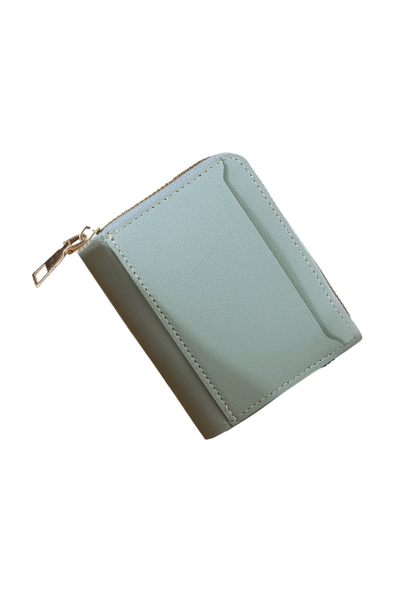 Small Wallet for Women RFID Blocking Credit Card Holder Zip Around Double Compartment Wallet
