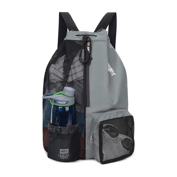 MUSOIE Sports Drawstring Backpack Water Resistant String Bag Sports Gym Sack with Mesh Pocket