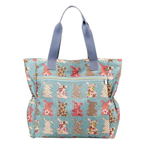 MUSOIE Tote Bag For Women Large Lightweight Nylon Work Shoulder Bag Casual Printed Travel Purse