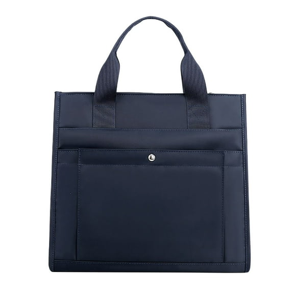 MUSOIE Tote Bag Waterproof Nylon Laptop Work Bag Multi Pockets Teacher Purses and Handbags for Men