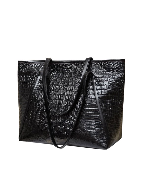 Tote Bag for Women Vintage Pattern Shoulder Bag Vegan Leather Satchel Top Handle Handbag