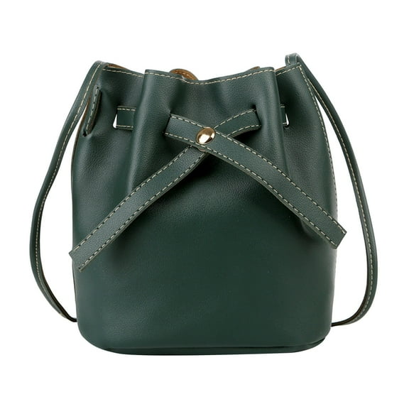 MUSOIE Vegan Leather Bucket Bags and Drawstring Crossbody Purse for Women Tote and Handbags