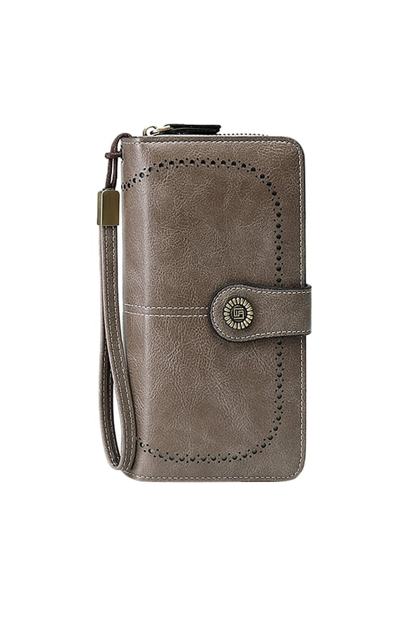 Wallets for Women Vegan Leather Credit Card Holder with RFID Blocking Large Capacity Wristlet