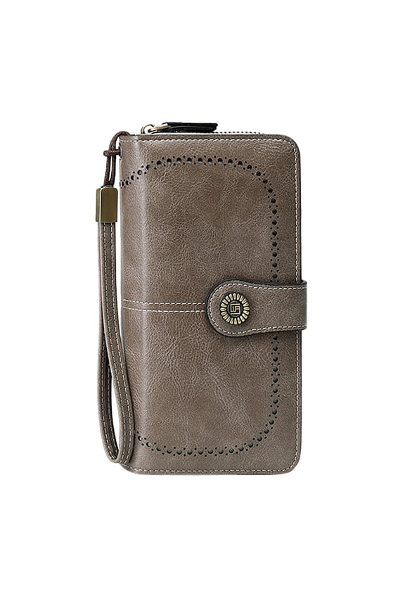 Wallets for Women Vegan Leather Credit Card Holder with RFID Blocking Large Capacity Wristlet