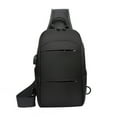 thumbnail image 1 of MUSOIE Water-Resistant Sling Bag for Men USB Crossbody Backpack Large Capacity Mens Shoulder Bag, 1 of 4