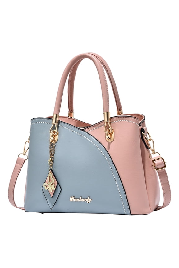 Women Fashion Purses Splicing Handbags Messenger Shoulder Tote Bag Ladies Top Handle Satchel