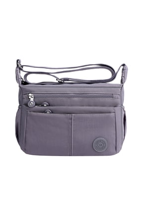 Women Lightweight Waterproof Messenger Bag Nylon Multi Pockets Crossbody Bag Shoulder Bag