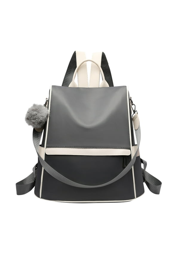 Women Medium Backpack Purse Waterproof Nylon Anti-theft Rucksack Lightweight Shoulder Bag