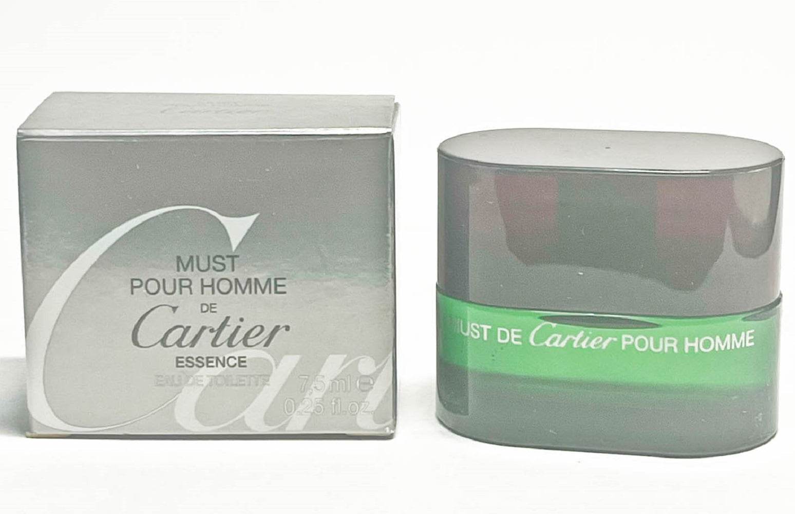 MUST DE CARTIER ESSENCE Cartier 0.25 oz 7.5 ml Miniature EDT Men Splash Walmart