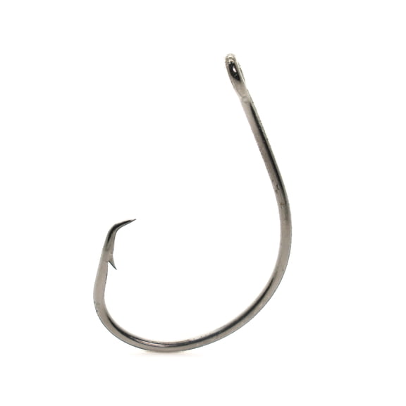 MUSTAD ULTRAPOINT DEMON PERFECT IN LINE CIRCLE HOOK BLACK NICKEL SZ 1 10PK