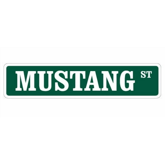 MUSTANG HORSE Street Sign horses farmer farm riding lesson | Indoor/Outdoor | 36" Wide