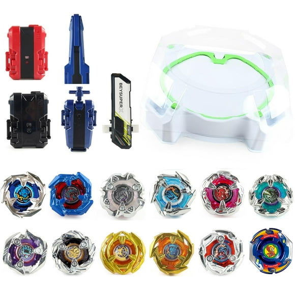 MUSTYBELT Bey Battling Set, Spinning Top Gyro Set, Tops Burst Blade Toy Combat Battling Game, Cool Spinning & Launchers with Top Stadium, Great Gift for Boys C80