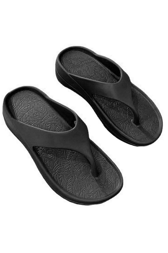 Womens Flip Flops for Women Black for Girls Waterproof Outdoor Summer Beach Slippers with Arch Support Women Sandals