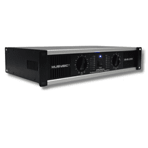 MUSYSIC 2 Channel Power Amplifier Distortion Free and Clear Sound - Professional 2U Chassis Rack Mount Amplifiers for DJs/Experts/Events w/ATR Technology/XLR and 1/4 Inch Inputs - 2000Watts
