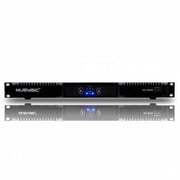 MUSYSIC MU D8500 Professional D Class Power Amplifier   8500W Peak, Stereo/Bridge Modes, XLR and TRS Inputs, Speakon and Binding Post Outputs
