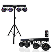 MUSYSIC MU L31A Professional LED PAR Light System   36 1W RGBW LEDs, 8 Channel DMX, Auto and Sound Modes, Remote Control, 25  Beam Angle