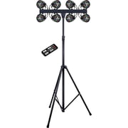 MUSYSIC MU L42AA Professional LED PAR Light   96 RGBW LEDs, 8 Channel DMX, Auto, Sound and Master/Slave Modes, Digital Display, 110 240V