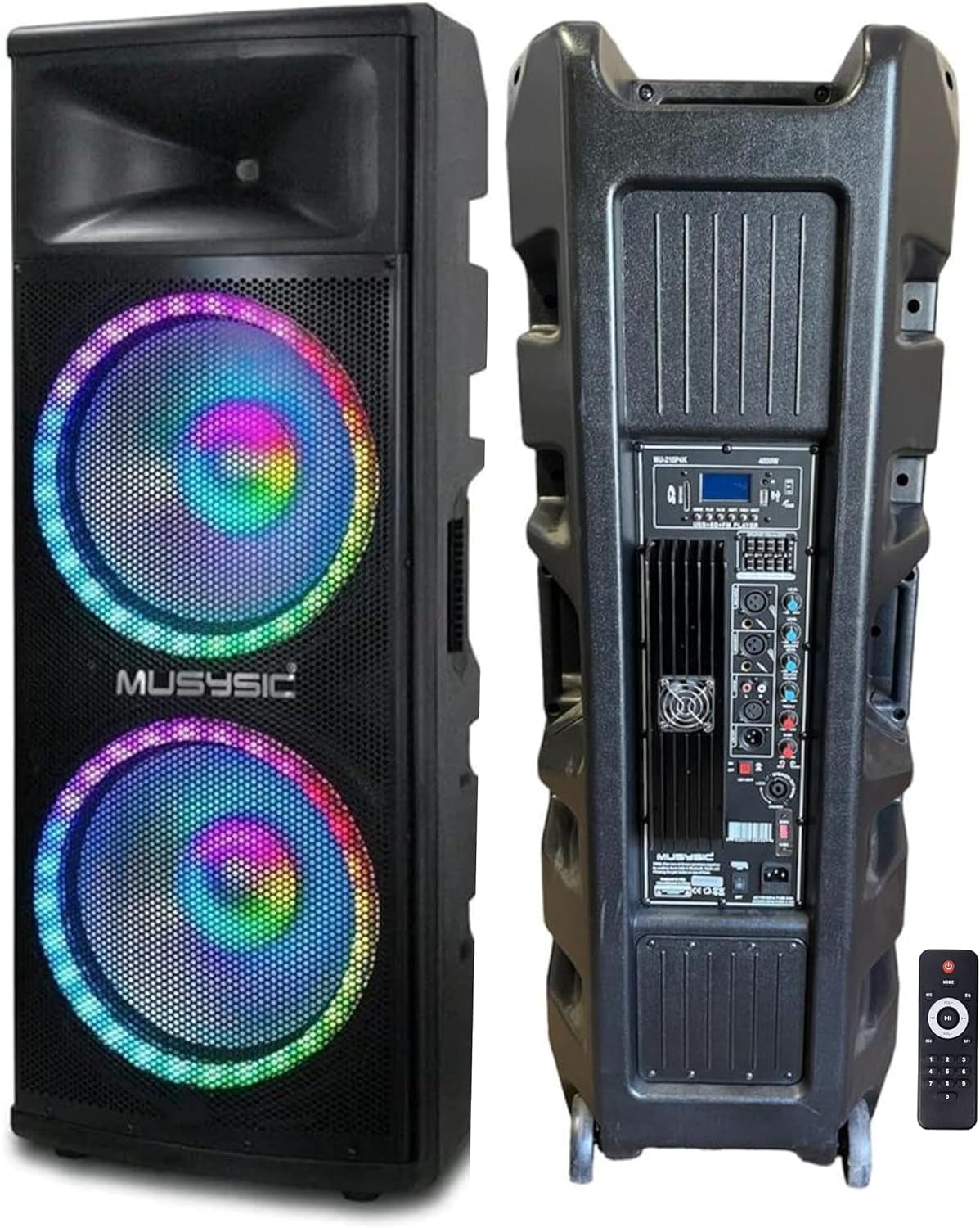 MUSYSIC Portable Bluetooth LED Speaker PA System