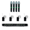 thumbnail image 1 of MUSYSIC Professional Wireless Microphone System 8 Channel UHF 4 Handheld 4 Lavalier Microphones, 1 of 12