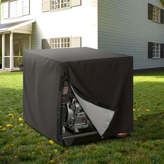 MUTAO Heavy-Duty Portable Generator Cover, Compatible with 5000-10000 Watt Generators, All-Weather Outdoor Use, Snowproof, Rain & Wind Resistant