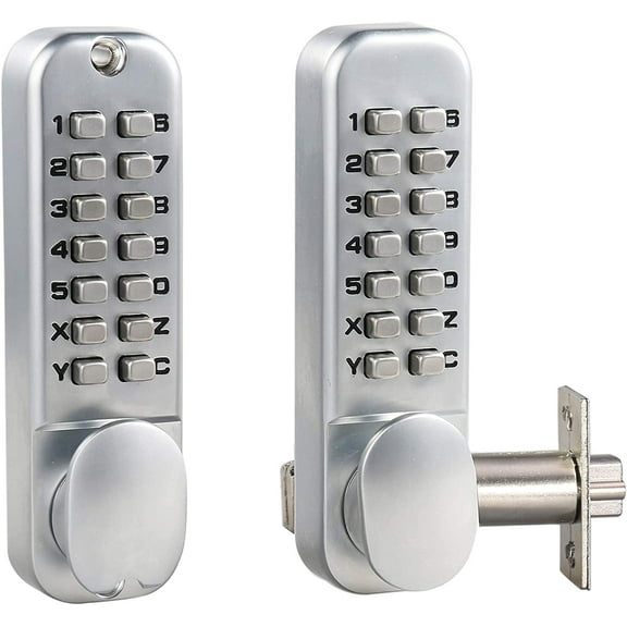 MUTEX MX920 Double Keypad Mechanical 14 Key Combination Lock , Keyless Entry Security for Home Gates, Fences, Windows, Hotel Airbnb
