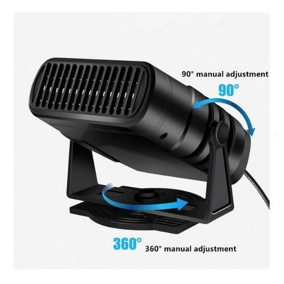 12V / 24V Car Heater, 2021 Upgrade Fast Heating Defrost Defogger 2 in1 Fast Heating and Cooling Fan Car Heater Windshield Defogger Winter Electronic Demister with Plugs Into Cigarette Lighter