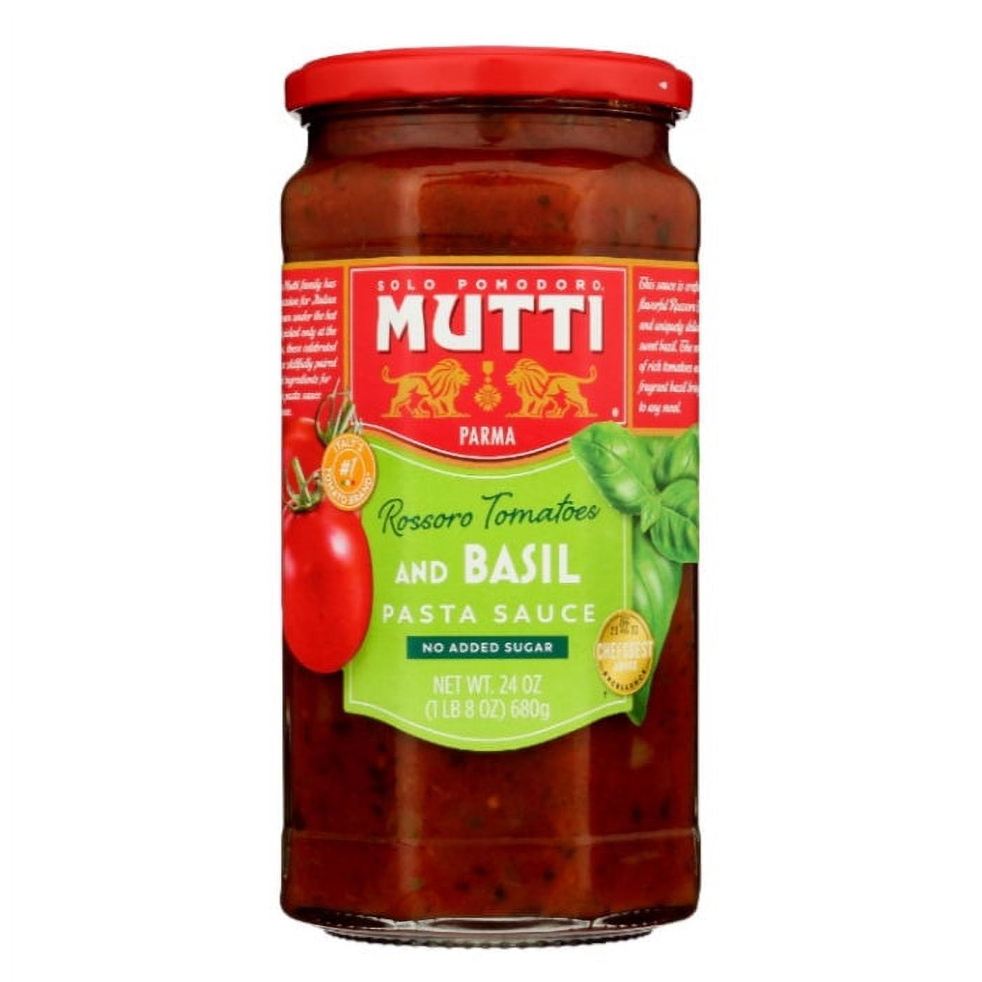 MUTTI SAUCE PASTA TOM BASIL 24 OZ Pack of 6 Walmart