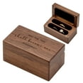 thumbnail image 1 of MUUJEE Ephesians 5:31 Quad Ring Box - Engraved Wooden Ring Case Box for Wedding Ceremony Ring Bearer Anniversary Birthday Valentines Gift Ideas, 1 of 8