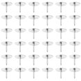 MUUZLL 500 Count Push Pins, Thumb Tack, Flat Push Pins, Silver Thumb