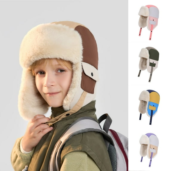 MUXIin Kids Ski Balaclava for Boys Girl Winter Hat for Kids Toddler Warm Balaclava Hood Neck Scarf Warm Hat With Ear And Neck Gaiter Thermal