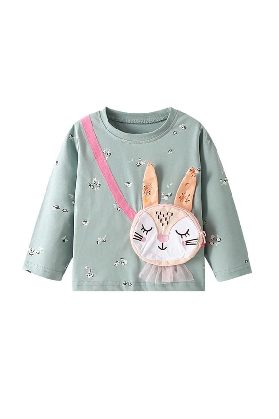 MUXiiin Hoodies Y2K,Back To School Clothes For Teen Girls,Girls Hoodies & Sweatshirts Cute Ballet Bunny Print Pullover Top Soft Comfortable Loose Fit Toddler Kids Casual Wear Daily Outfit