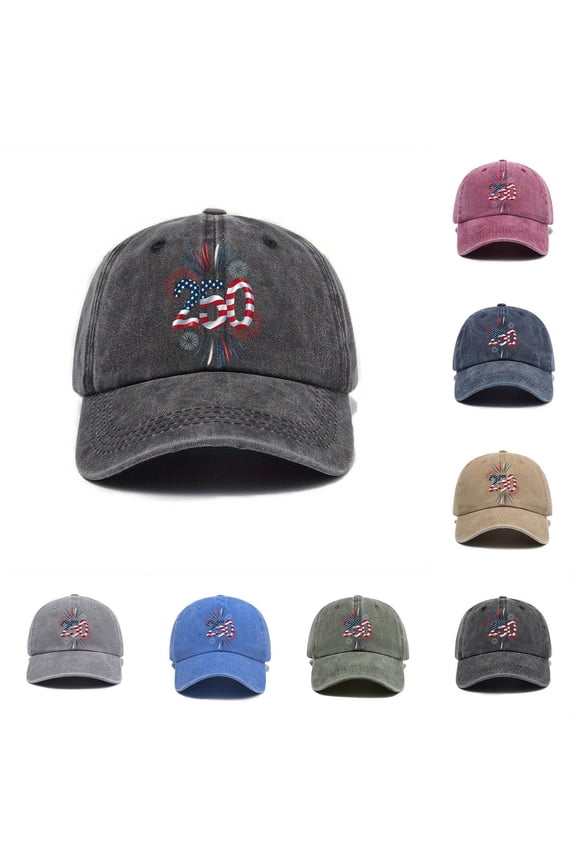 250th Anniversary Usa Hat United States 250th Anniversary Hat 250th Anniversary Flag Adjustable Retro Patriotic Cap for Men Women