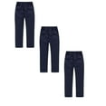 thumbnail image 1 of MUXiin 3 Pack Boys' Stretch School Jogger Pants Pull-On Twill Uniform Pants Stretch Chino Fabric with Elastic Waist for Kids,170/xxxxl,Navy 3PCS, 1 of 9