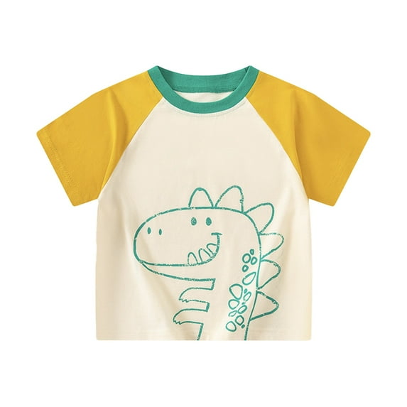 MUXiin Baby Boy T Shirts Letter Print Cute Funny Short Sleeve T Shirts Comfortable Preppy Tops Summer Clothes for Girls